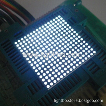 Ultra Bright White 1.8mm 16 X 16 Dot Matrix Led Display For Message Board, 40 X 40 X 3.5mm 
